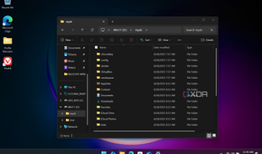 shows default and public Windows User folders on new drive