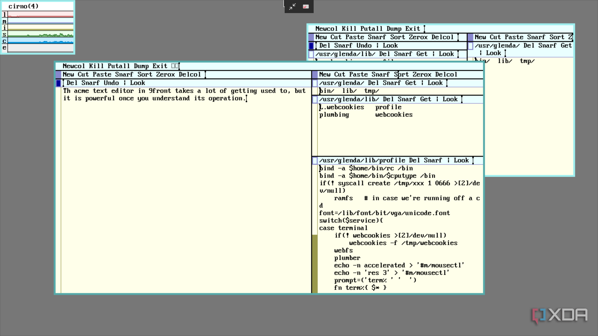 9front is a weird Unix-based operating system with an even stranger history