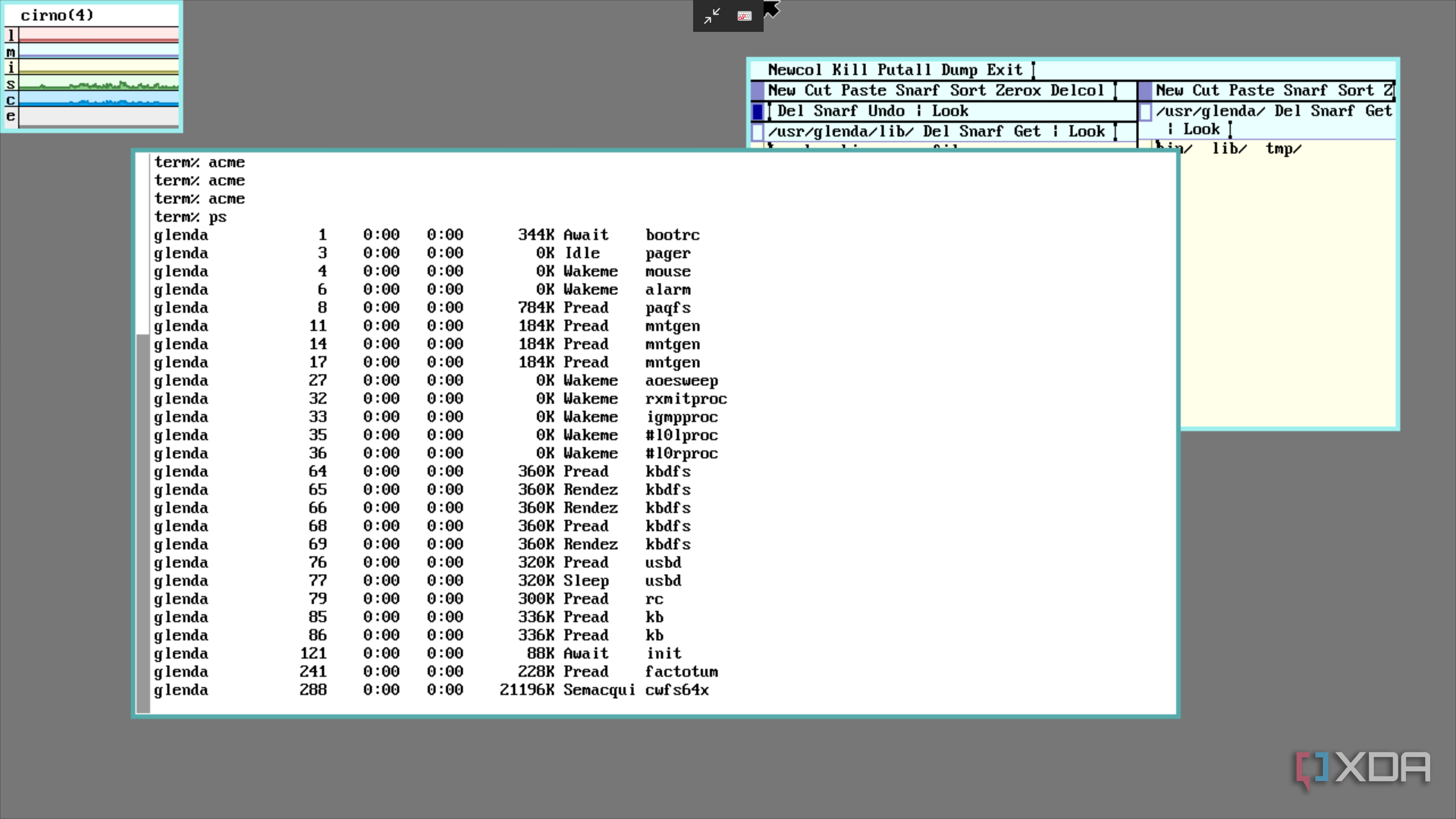 9front is a weird Unix-based operating system with an even stranger history