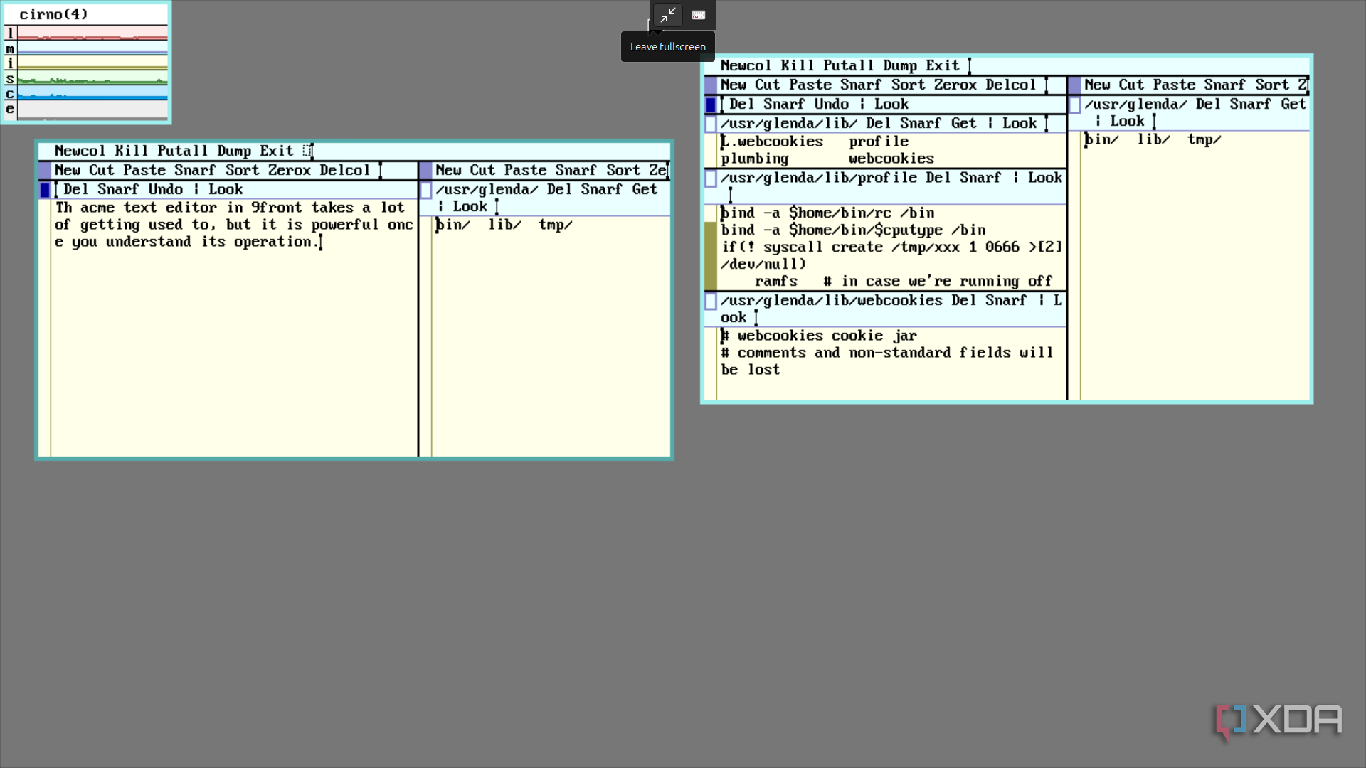 9front is a weird Unix-based operating system with an even stranger history