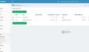 Accounts data in Firefly III