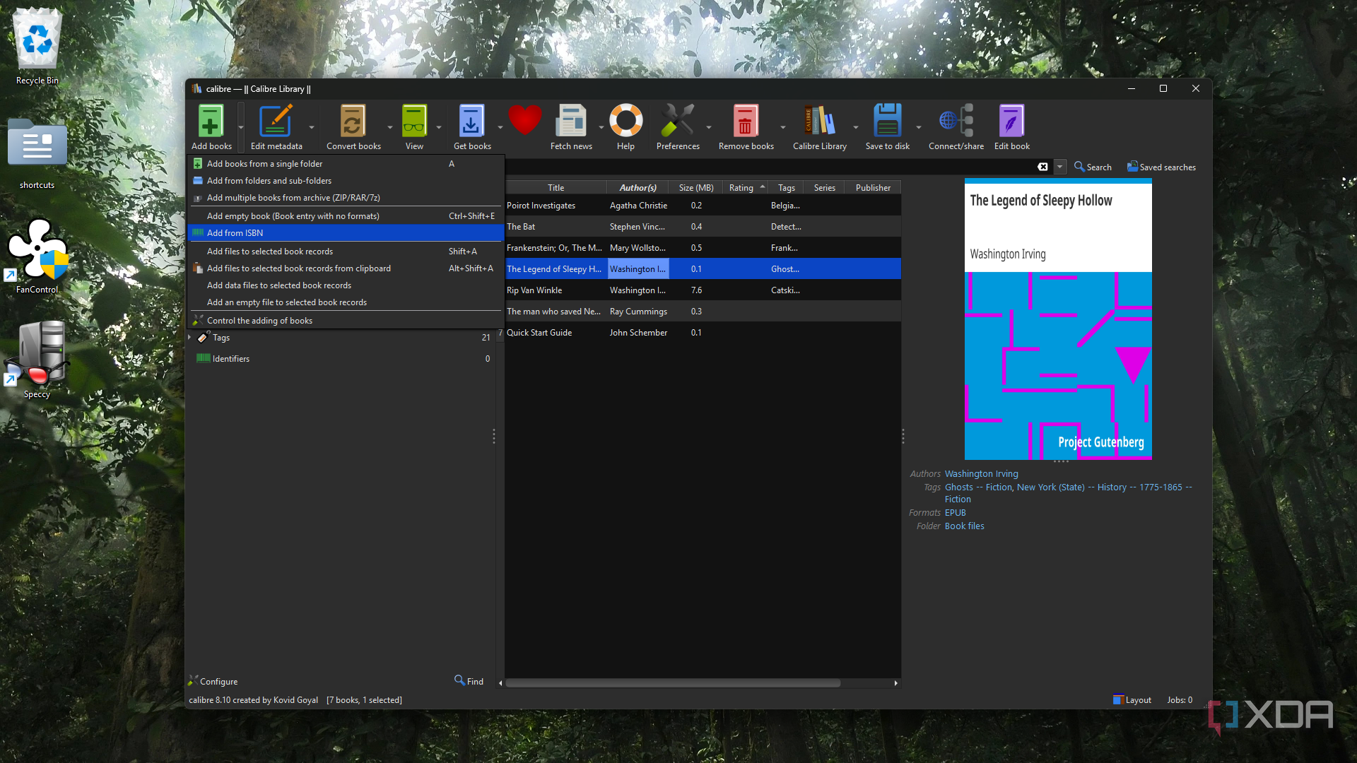 Adding ebooks to calibre