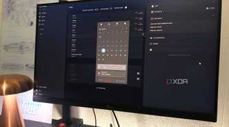 Adding reminder to Super Productivity on desktop pc, lamp in view
