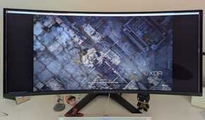 An ultrawide monitor playing a cutscene in Dying Light 2
