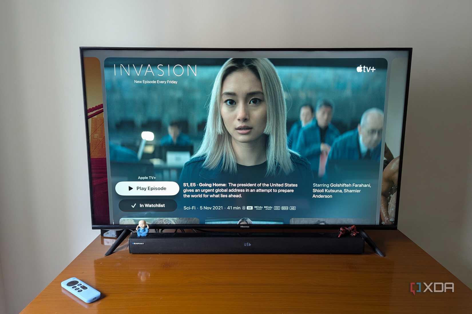 Apple TV app running on Apple TV on a 4K TV