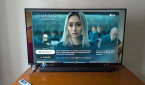 Apple TV app running on Apple TV on a 4K TV