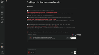 Asking Comet to find important unanswered emails