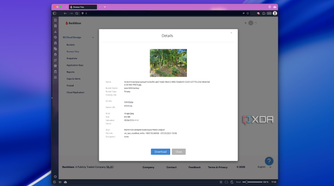 Screenshot of an image preview in Blackblaze's web UI