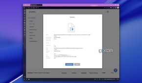 Screenshot of a DOCX file summary in Blackblaze's web UI