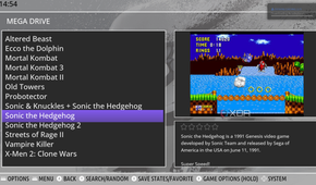 Batocera list of Sega Genesis games