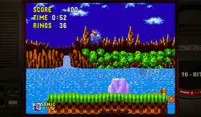 Batocera playing Sonic