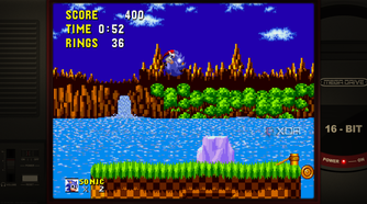 Batocera playing Sonic
