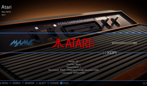 Batocera ready to play Atari 2600 games