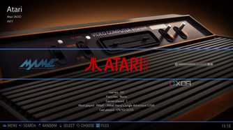Batocera ready to play Atari 2600 games