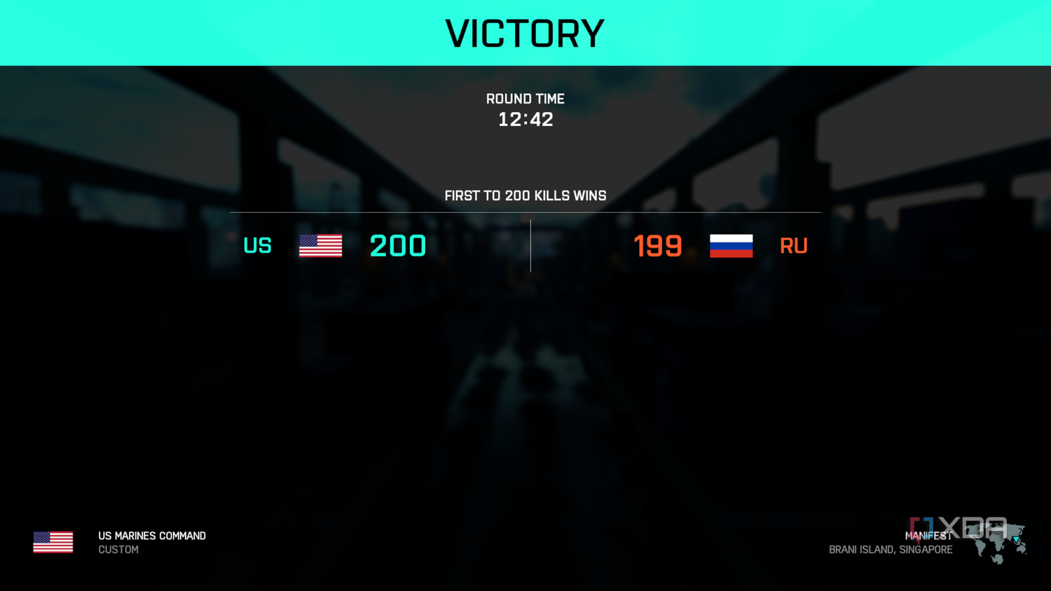 A close victory in Battlefield 2042.