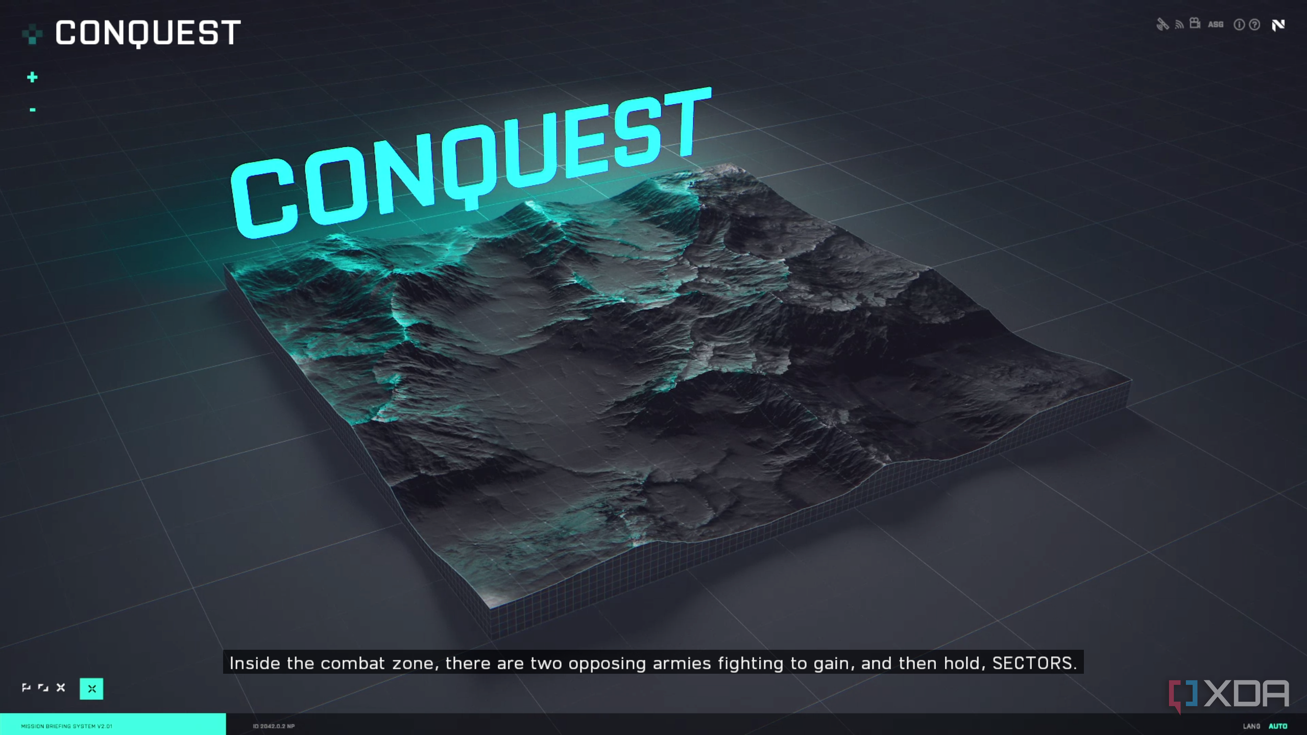 The conquest map being explained in Battlefield 2042.