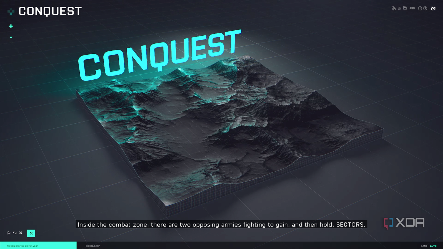 The conquest map being explained in Battlefield 2042.