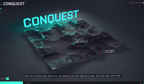 The conquest map being explained in Battlefield 2042.