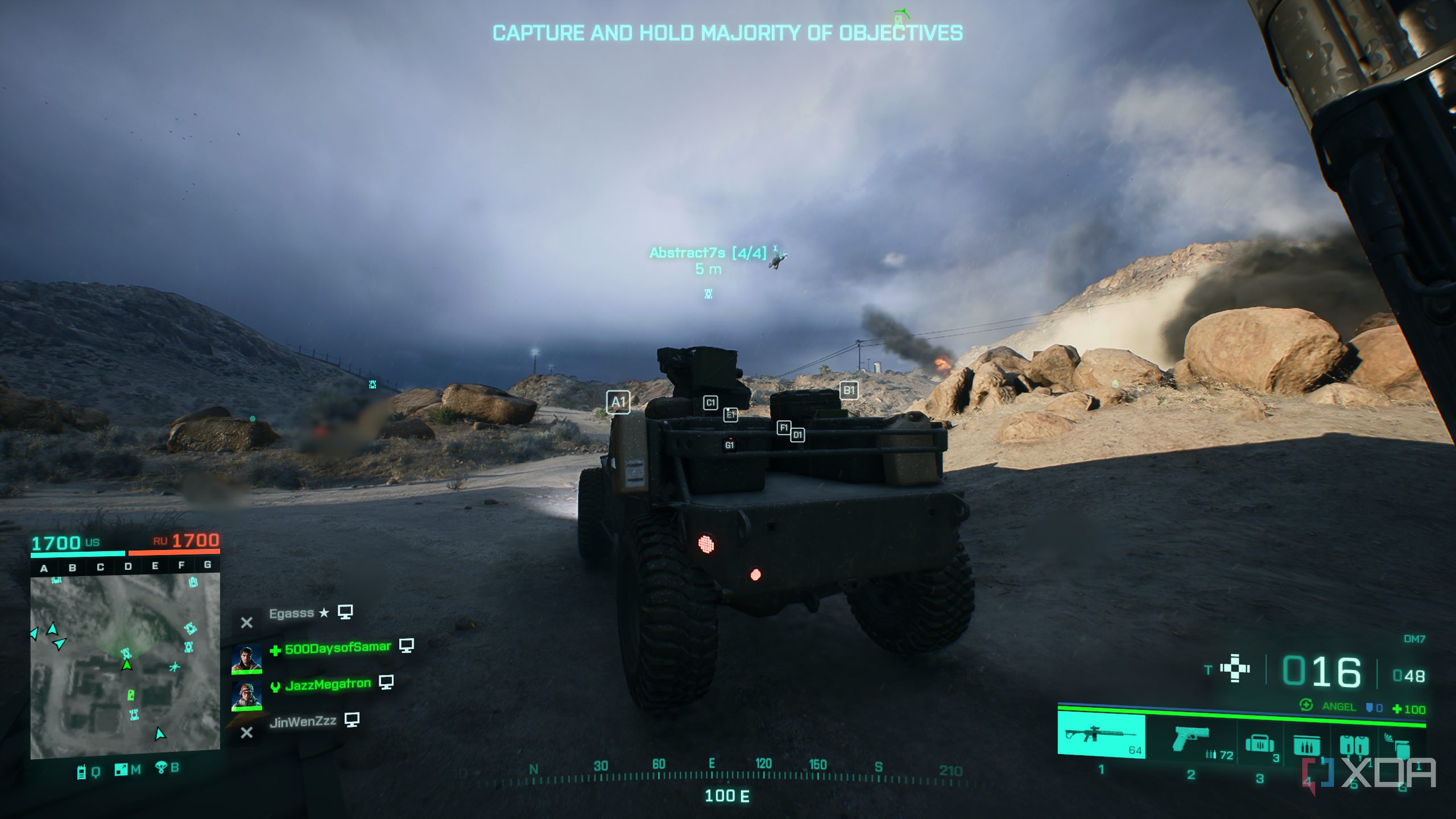 A jeep in Battlefield 2042.