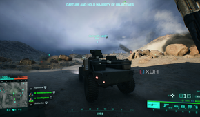 A jeep in Battlefield 2042.