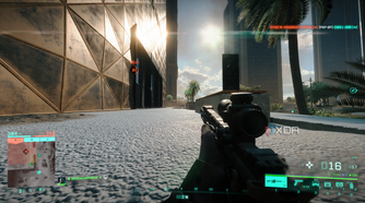 Proning in cover in Battlefield 2042.