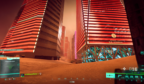 A sandstorm in Battlefield 2042.