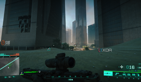 Sprinting in Battlefield 2042.