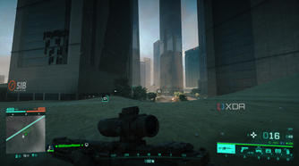 Sprinting in Battlefield 2042.