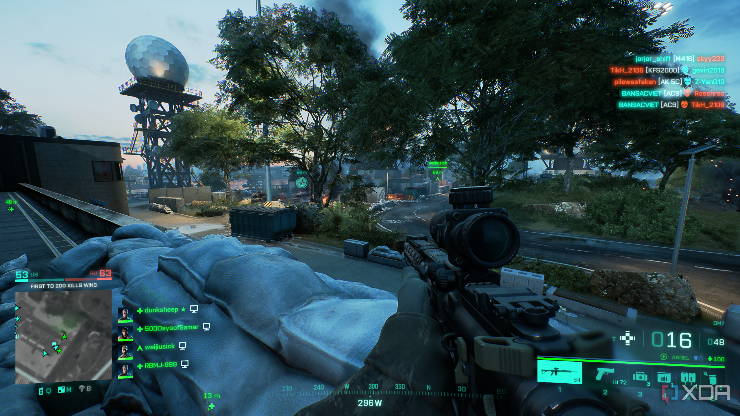 Combat gameplay from Battlefield 2042.