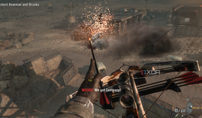 Using an explosive crossbow in Call of Duty: Black Ops 1.