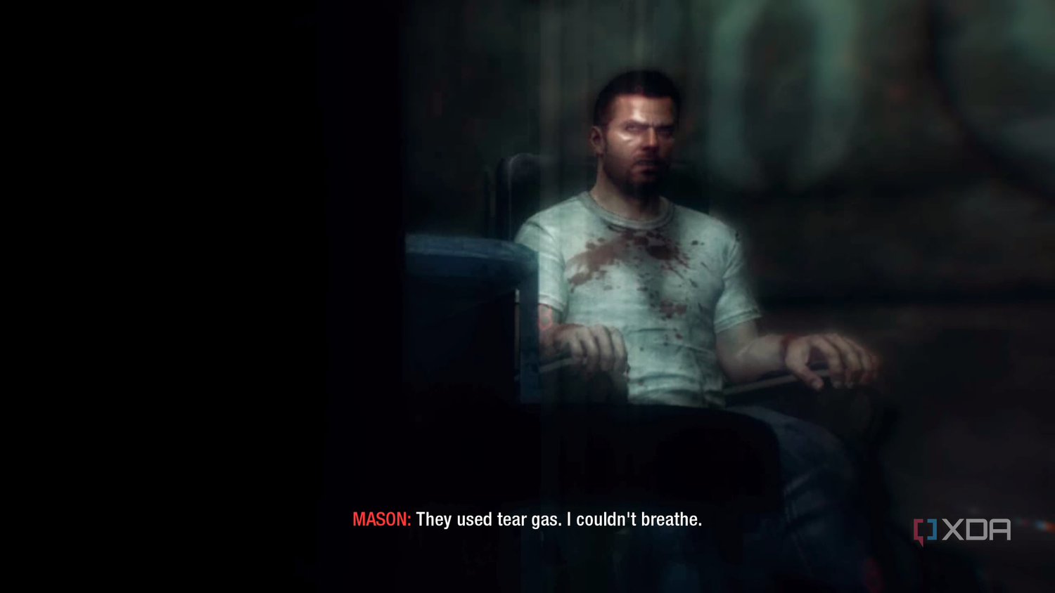 Alex Mason tied to a chair.
