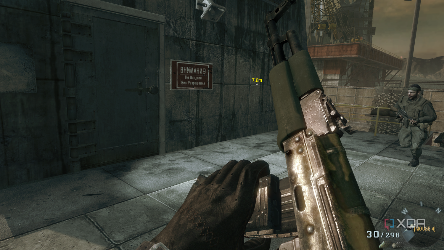 Reloading an AK47 in Call of Duty: Black Ops 1.