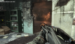 Holding a SPAS in Black Ops 1.