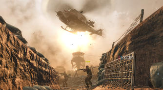 The trenches in Vietnam in Call of Duty: Black Ops 1.