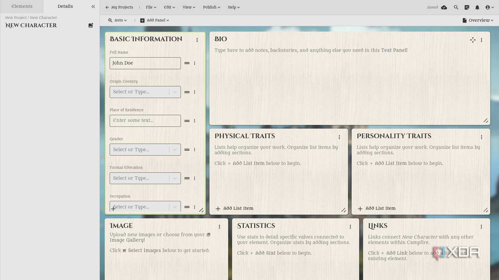 Campfire Writing Examples This cloud-based writing app is the ultimate world-building tool