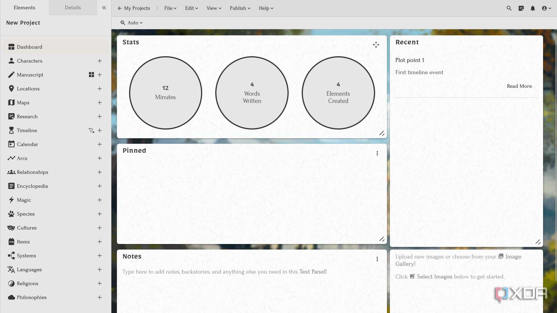 Campfire Writing Examples I tried 5 writing apps for Linux but I keep coming back to this web ...