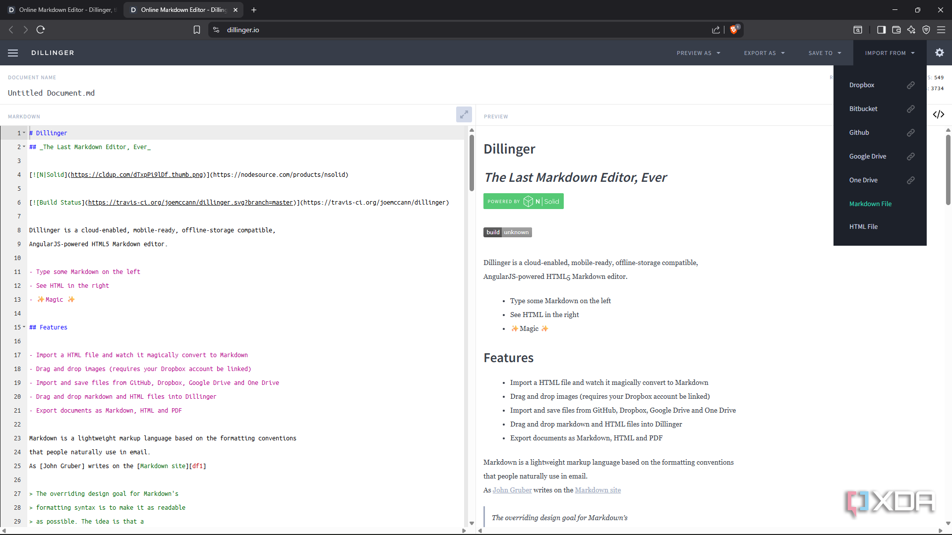 This free browser-based Markdown editor replaced Windows Notepad for me