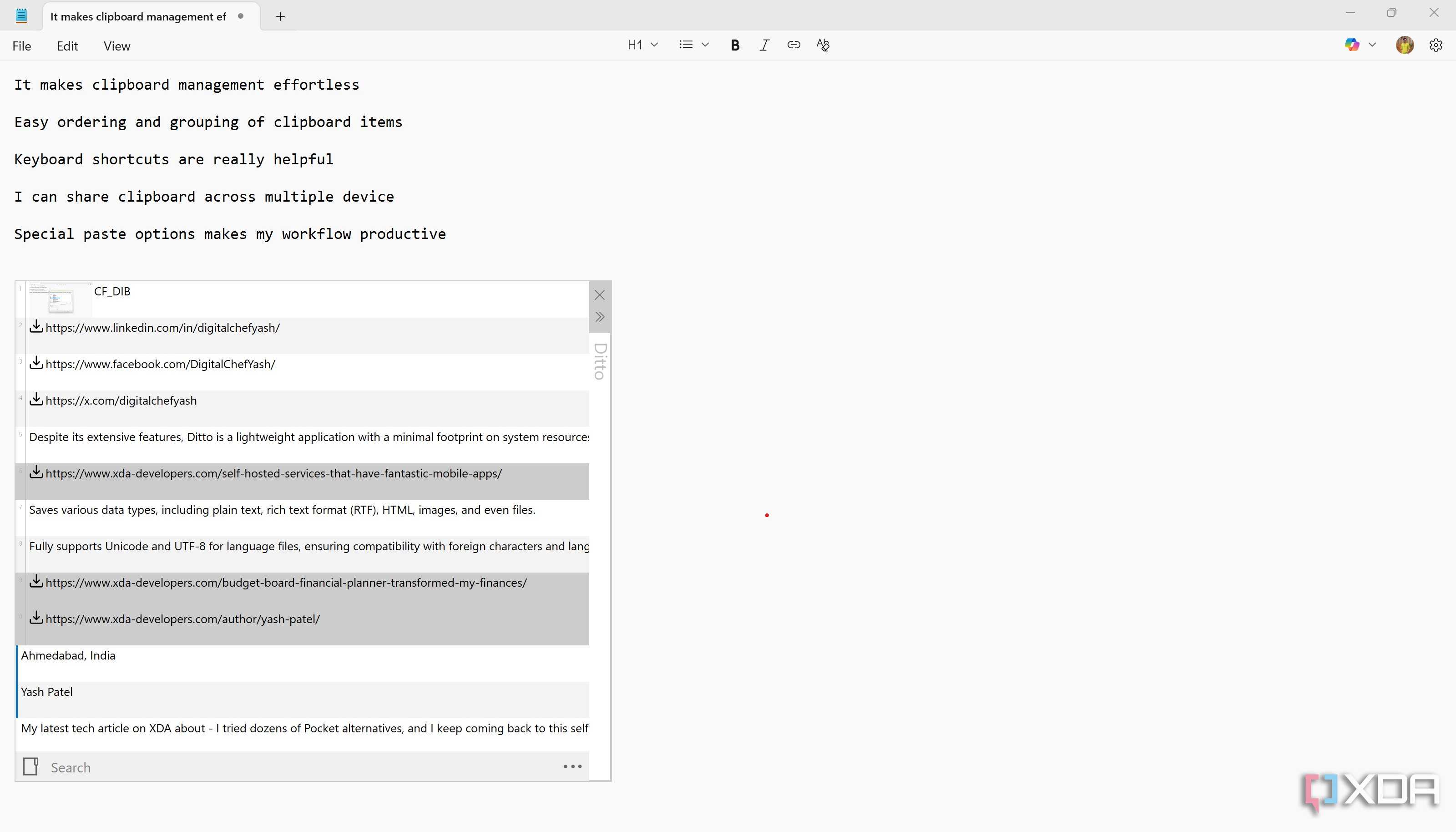 Ditto Copy I replaced Windows clipboard with this micro-productivity tool, and I’m ...