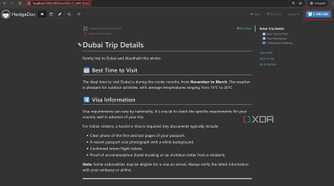 Document URL to share docs