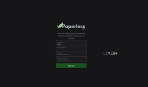 creating paperless-ngx account