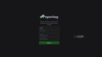 creating paperless-ngx account