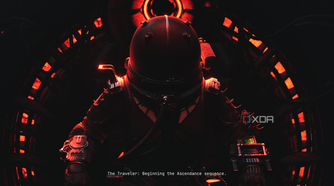 The Traveler sitting in the Ascendance machine in Cronos: The New Dawn.