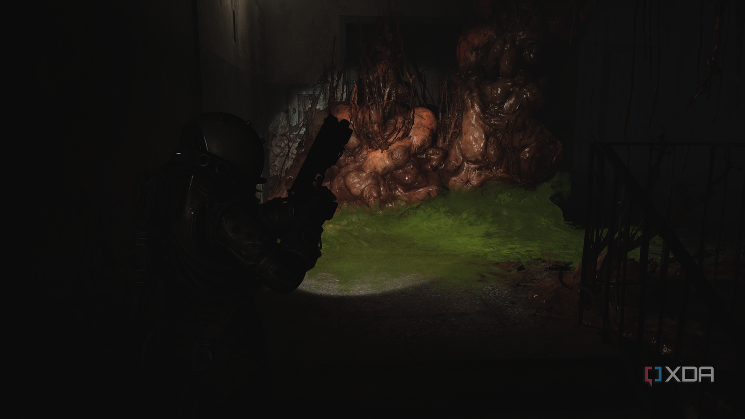 Acid-spewing enemies in Cronos: The New Dawn.
