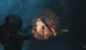 The Traveler illuminating an Orphan nest in Cronos: The New Dawn.