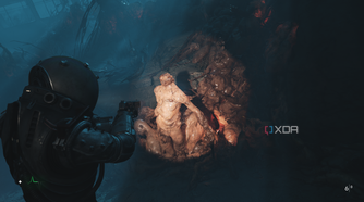 The Traveler illuminating an Orphan nest in Cronos: The New Dawn.