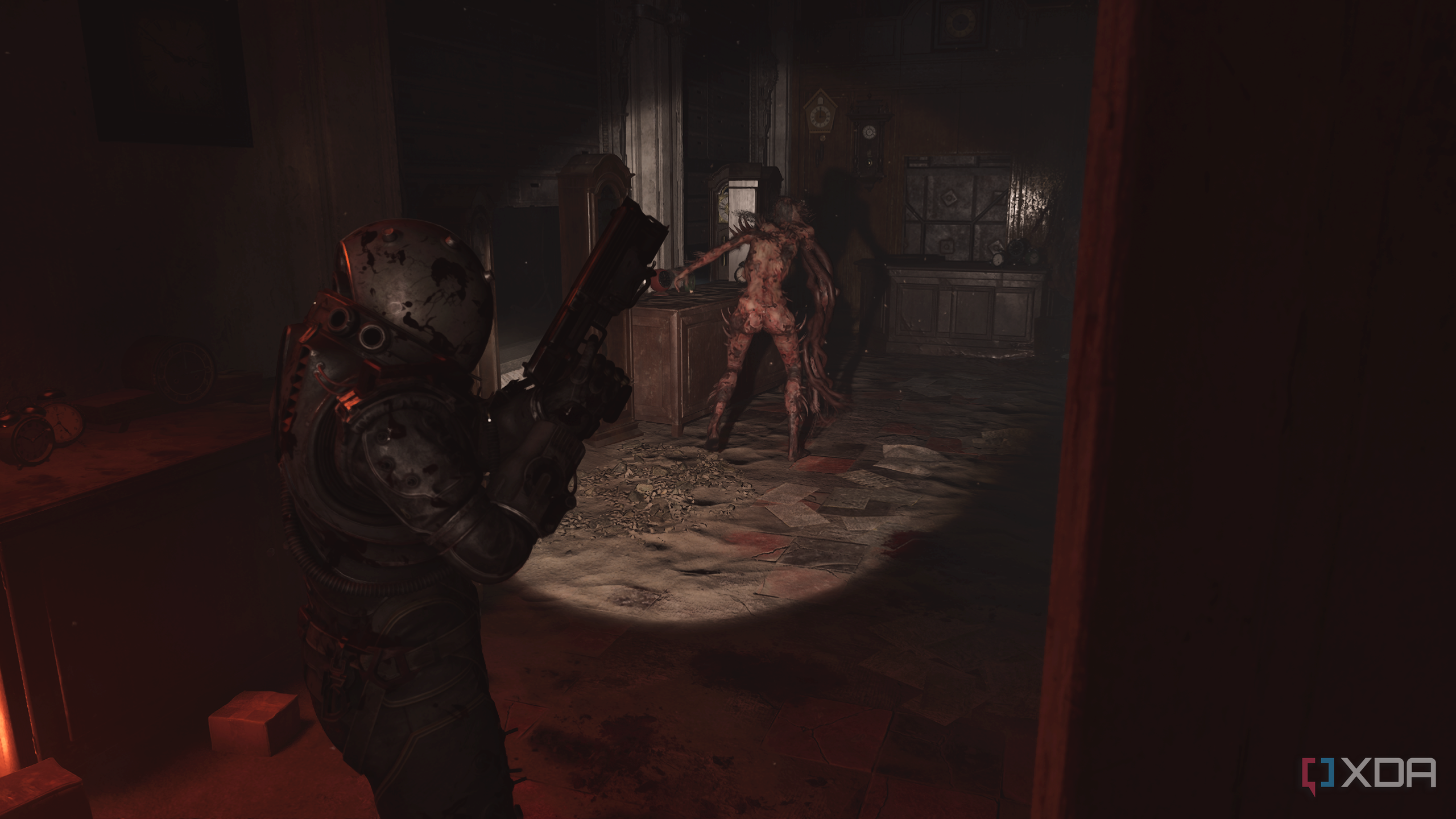 An Orphan walking away from The Traveler in Cronos: The New Dawn.