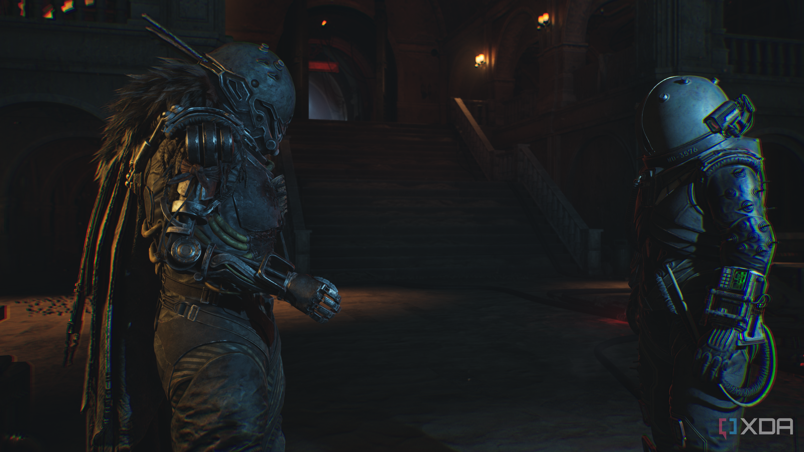 The Traveler and The Warden talking in Cronos: The New Dawn.
