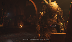 The Warden playing the piano in Cronos: The New Dawn.
