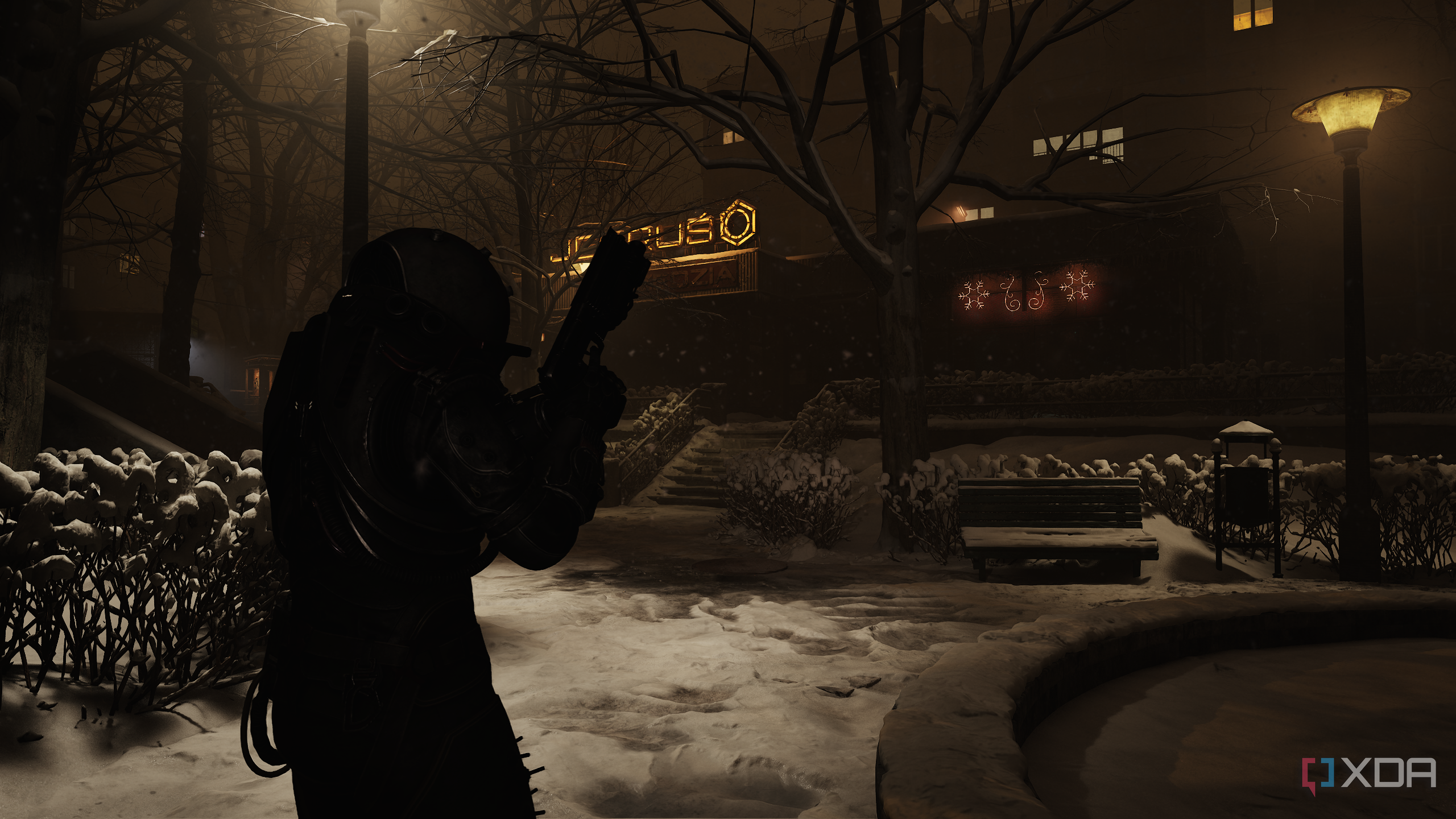 The Traveler walking through New Dawn before the extinction event in Cronos: The New Dawn.
