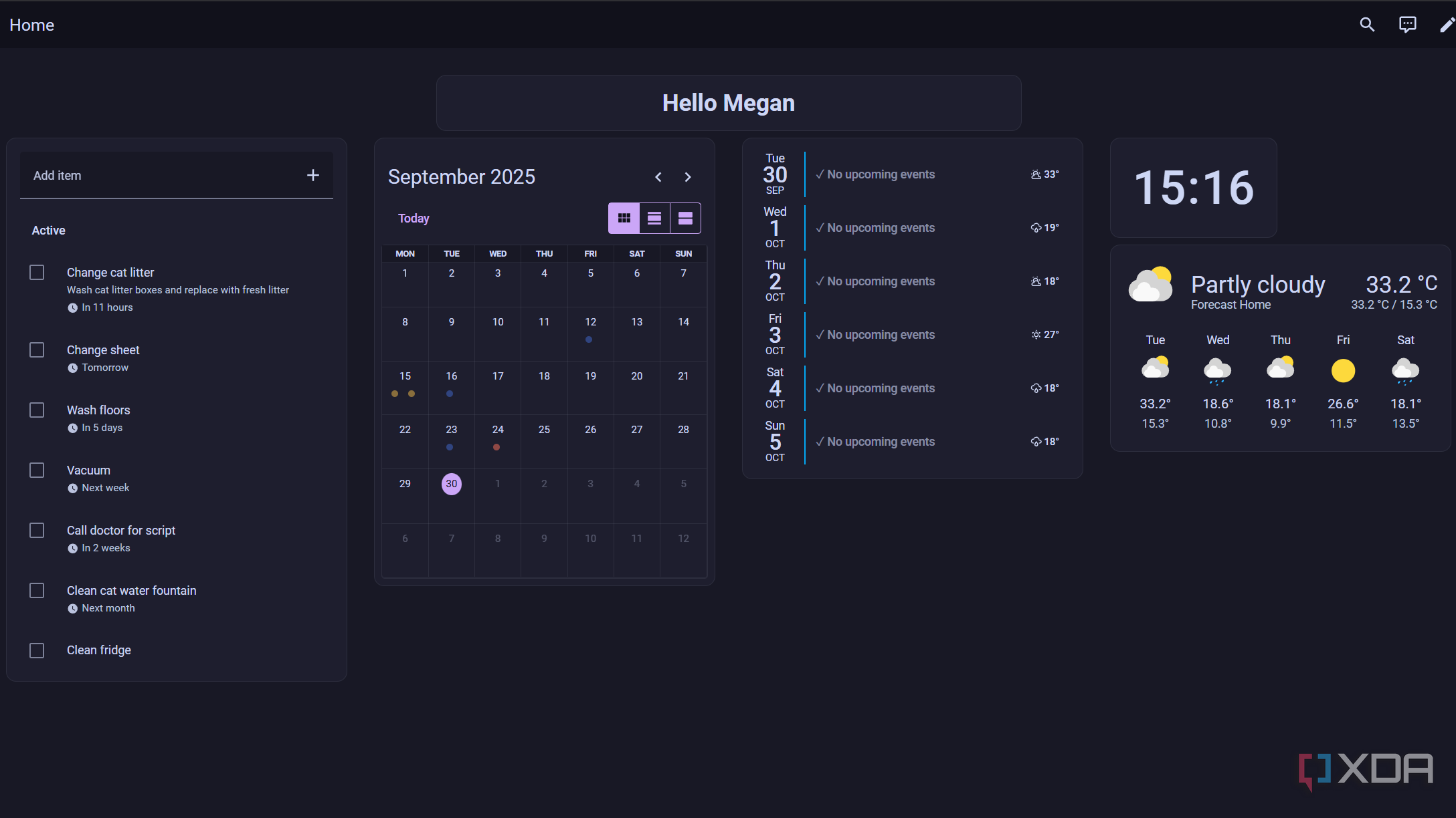 custom dashboard in home assistant